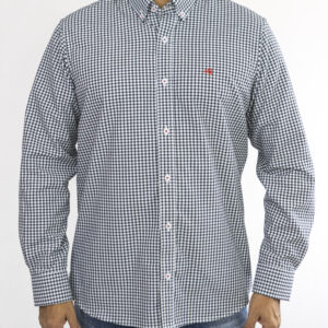 Camisa de cuadros negro con blanco