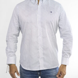 Camisa de rayas Azul con blanco